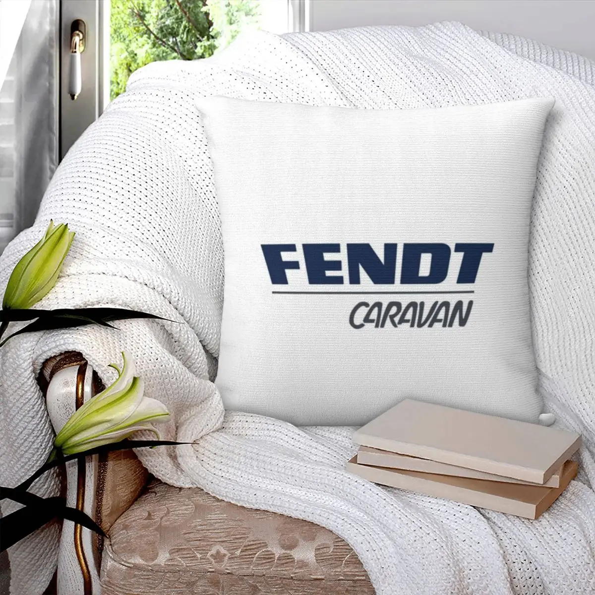 Fendt Caravan Square Pillowcase Polyester Pillow Cover Velvet Cushion Zip Decorative Comfort Throw Pillow For Home Sofa