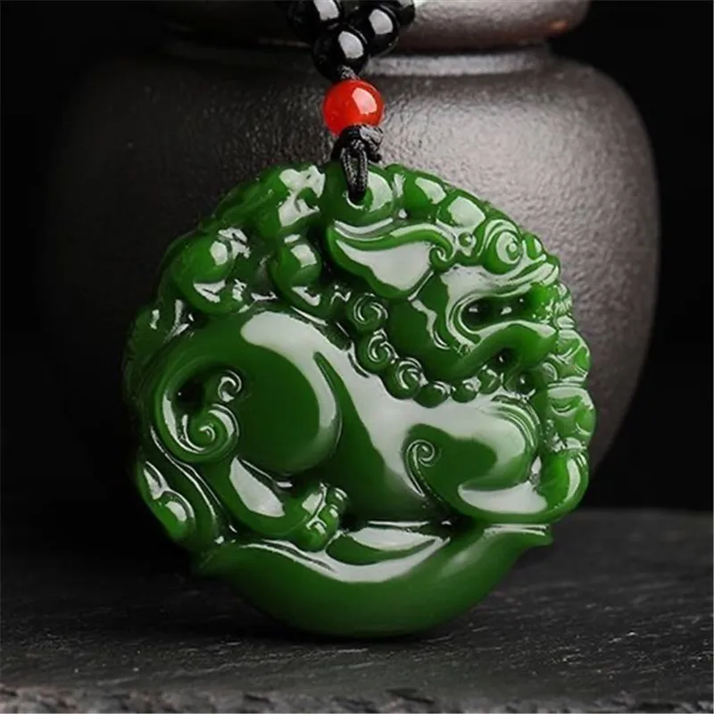 

Jade Buddha pendant Xinjiang imitation Hetian jade Pixiu men's and women's models for friends
