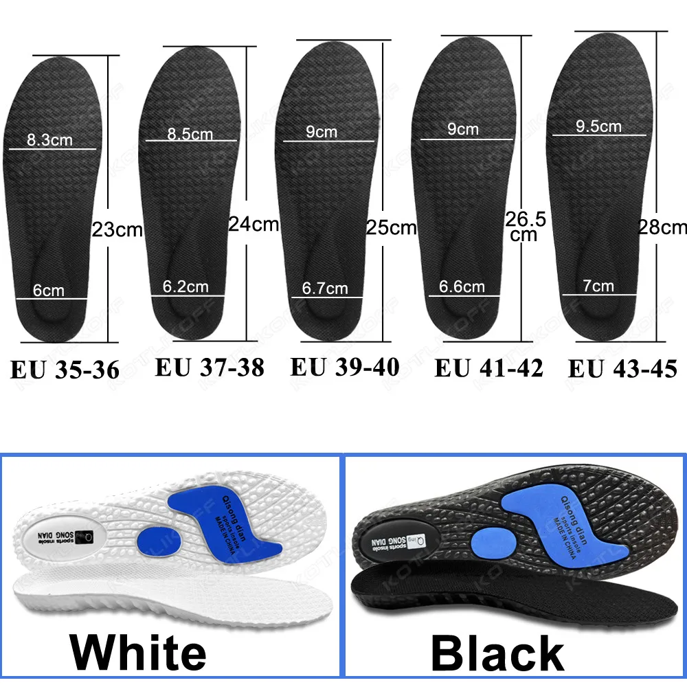 EVA Insoles For Shoes Sole Shock Absorption Deodorant Breathable Cushion Running Insoles For Feet Man Women Orthopedic Insoles