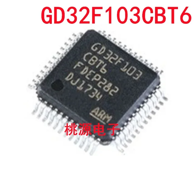 1-10 قطعة الأصلي GD32F103CBT6 LQFP-48 32 بت متحكم رقاقة MCU IC المراقب المالي