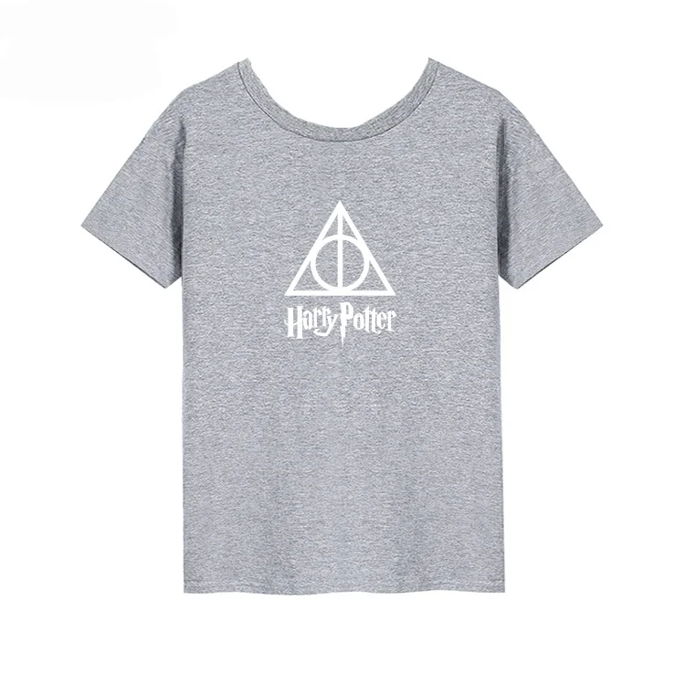 เสื้อยืดภาพยนตร์แฮร์รี่ พอตเตอร์ แห้งเร็ว แฮร์รี่ พอตเตอร์ เดธลี แฮร์รี่ สไตล์เดียวกันทั้งชายและหญิง ทั้งผู้ใหญ่และเด็ก