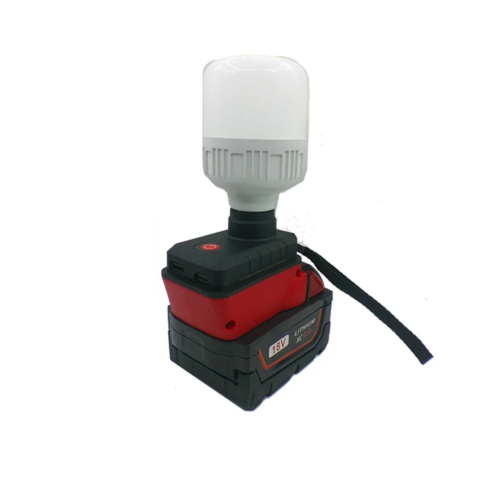 

Compact and Lightweight 18W LED Work Light for 48-11-1862 48-11-1880 1850 1852 1812 18V Battery with USB Port Functionality