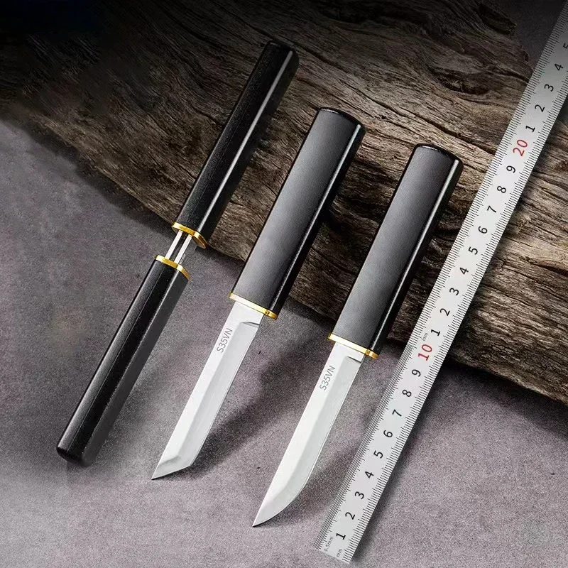 PLYS stainless steel knife portable high hardness fruit knife, dragon and phoenix double knife mandarin duck son mother knife