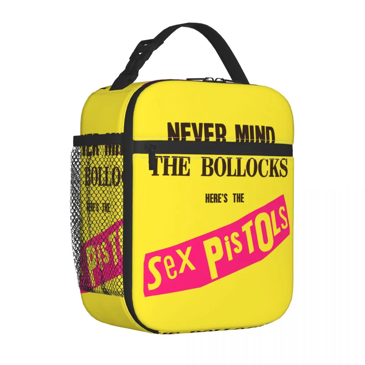 Sex Guns Insulated Lunch Bags for Camping Travel Heavy Metal Rock Band Printed Portable Cooler Thermal Lunch Box Women Children