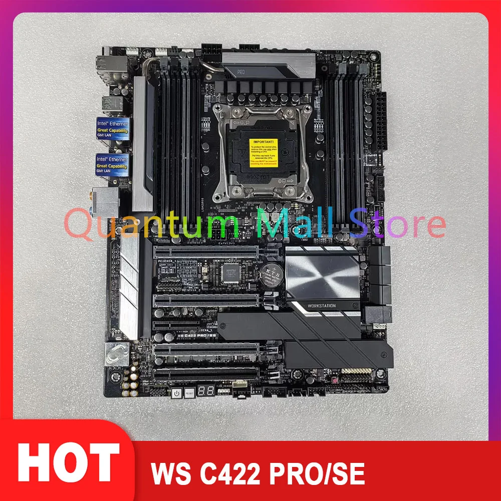 Workstation Motherboard LGA2066 8 * DDR4 dual gigabit network card dual M.2 interface WS C422 PRO/SE