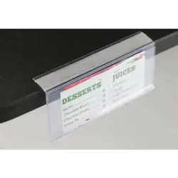 50pcs 4*10cm Plastic Retail Adhesive Hang Tabs Merchandise Price Tag Holder Label Display Strip