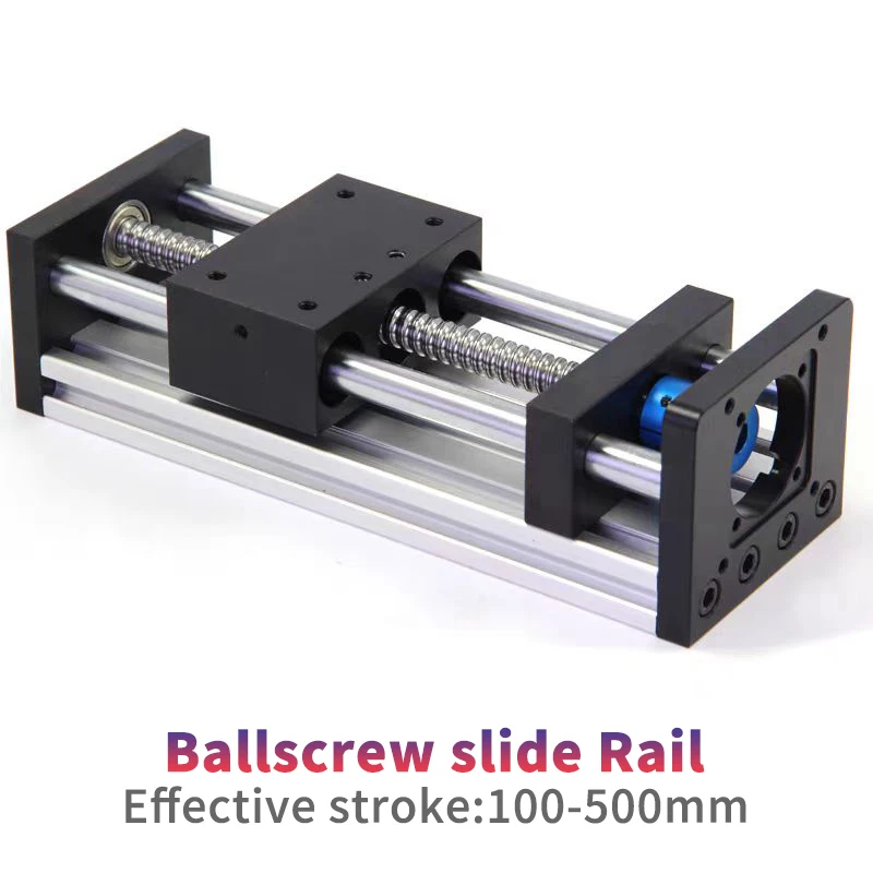 

Linear Guide coupling Sliding Table Ballscrew SFU1204 100-500MM Stroke coupling Double Optical Axis CNC Table 3D Printer XY