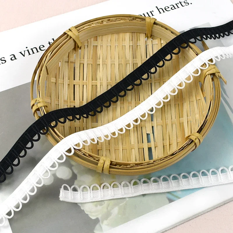 5/10/20M 15mm Elastisches Band U-Wellen-Spitzenborte Nylonband zum Nähen, für Kleiderdekoration, Hochzeit, DIY, Bekleidung, Bastelzubehör – Detail 5