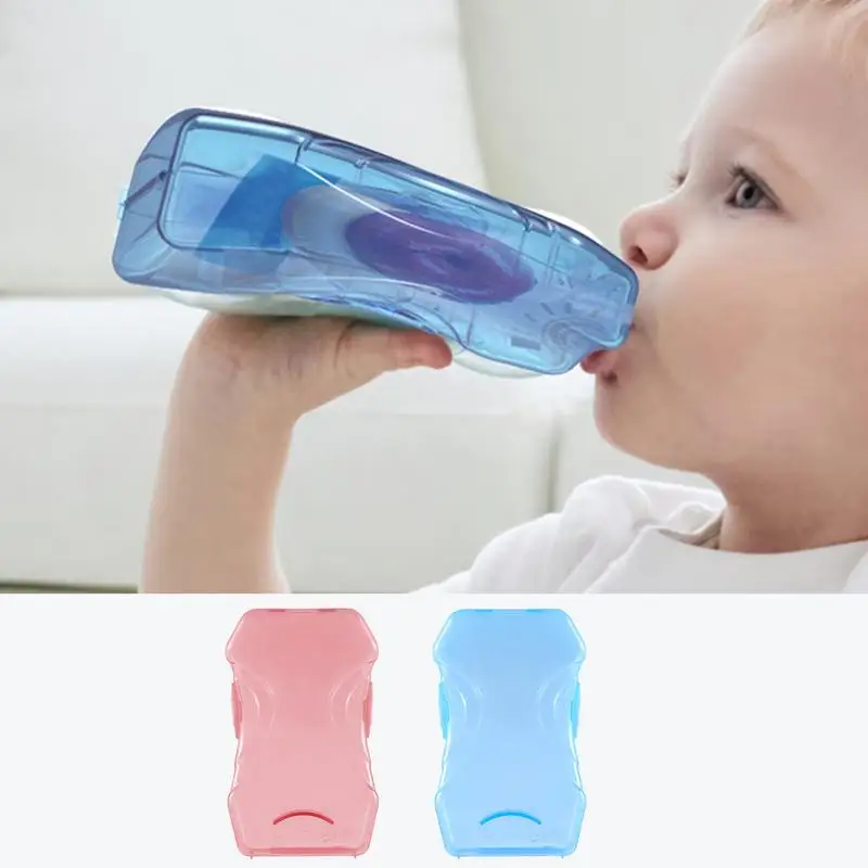 Toddler Pouch Holder Safe Squeeze Proof Food Pouch Holder Baby Food Box Self-Feeding Yogurt Pouch Holder Prevents Messes For Bab