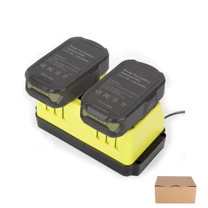 

Зарядное устройство для аккумулятора Ryobi, быстрое зарядное устройство 90 Вт, двойной порт для зарядного устройства 18 В-20 В P120 P170 P180, замена аккумулятора