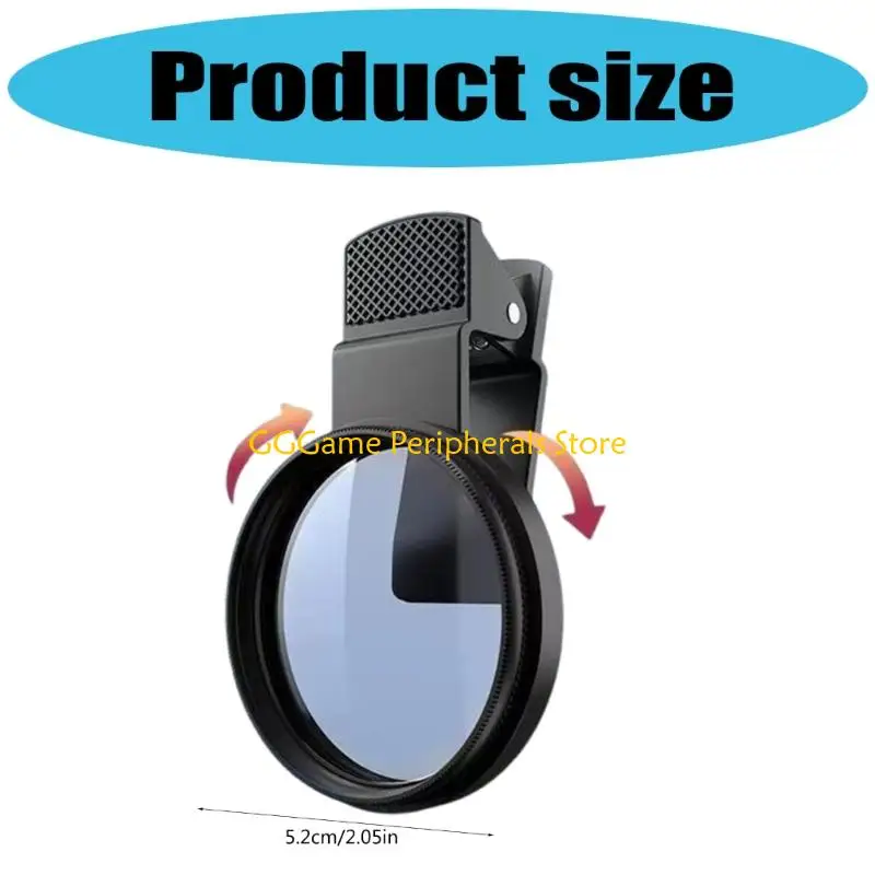 U55B Smartphone-Kamera CPL-Polarisationsfilter 52-mm-Polarisationsfilter-Clip-System-Set