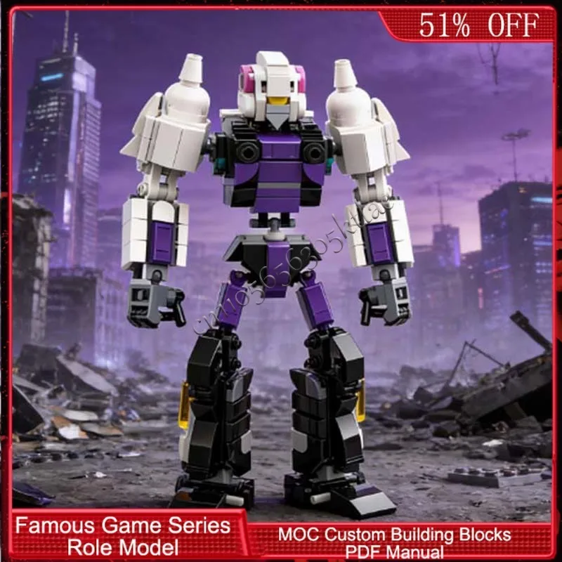 357 ELEMENTÓW Brickheadz Dino Jet MOC Personalizowany Modułowy Model Budynku z Klocków Prosty Kreatywny Projekt DIY Zabawka dla Chłopców Prezent na Boże Narodzenie