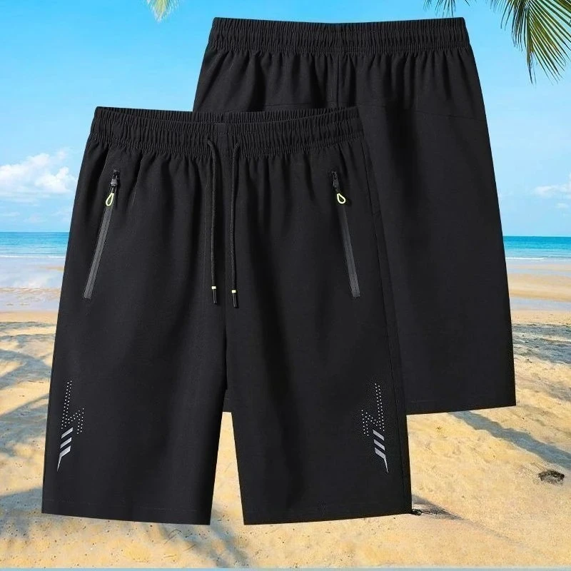 

Summer Men's Sport Shorts Cool Sportswear Running Shorts Casual Bottoms Gym Fitness Training Jogging Short Pants Men Black Gray