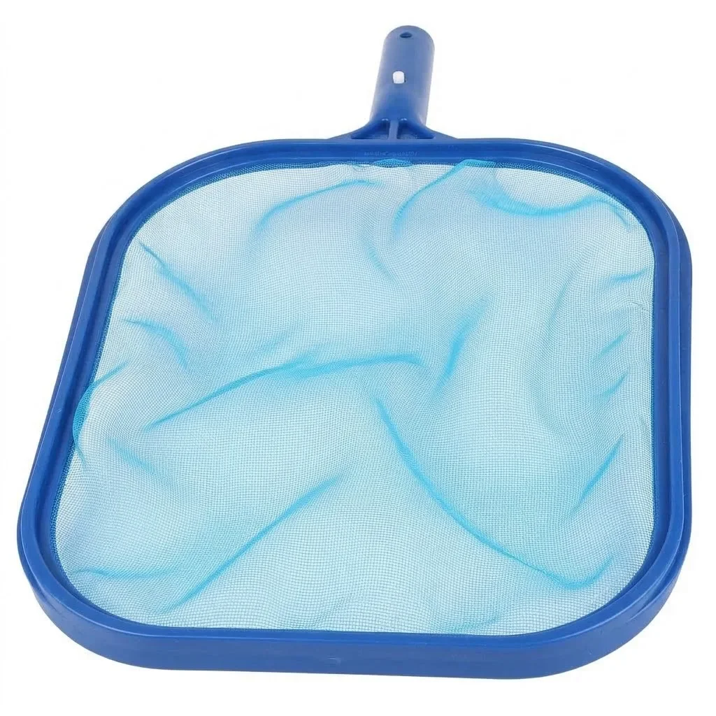 Professional Lightweight Tub Cleaner Tool Durable Blue Mesh Frame Net For Swimming Pool Spa Leaf Trash Skimmer Rake Cleaning