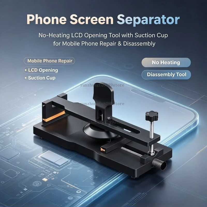Phone Screen Separator, No-Heating LCD Opening Tool with Suction Cup for Mobile Phone Repair & Disassembly