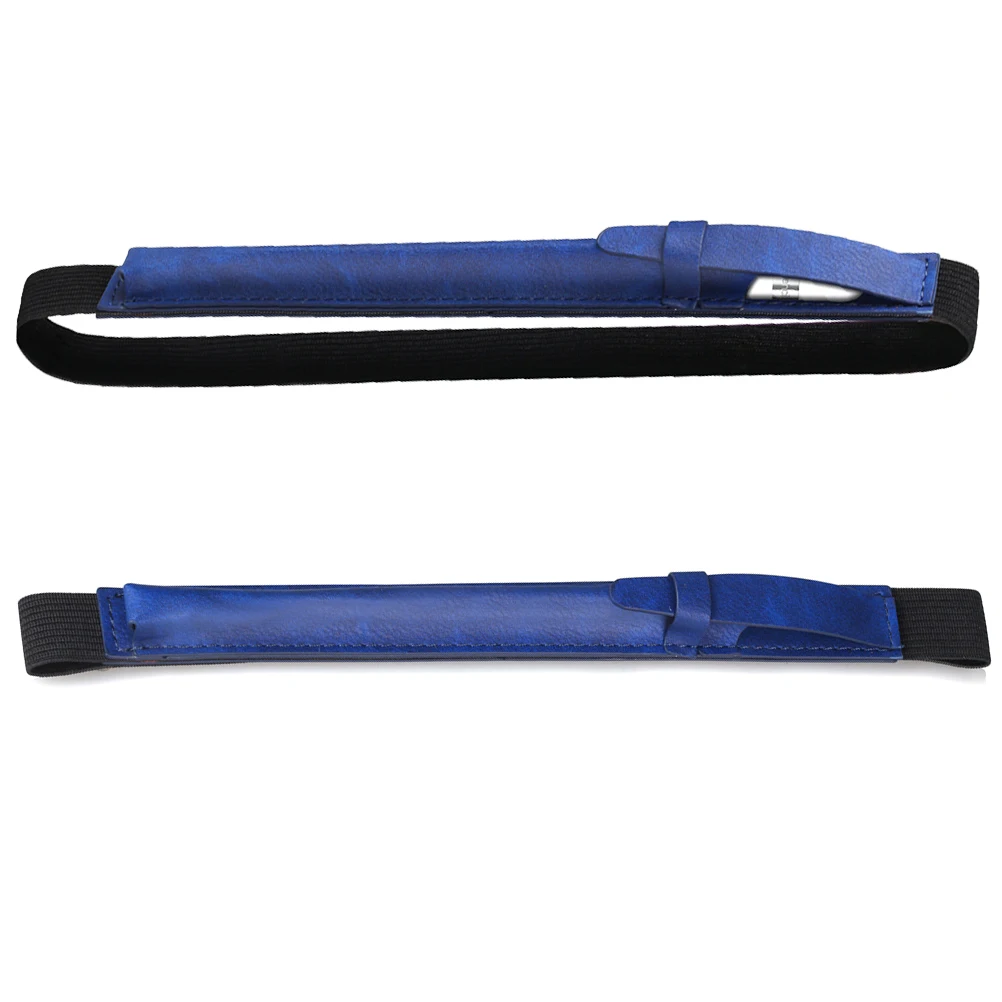 

Pencil Case Holder for Pencil PU Elastic Pencil Pocket Sleeve Pouch Accessories for Pro 9. 10.5 .9 (Blue)