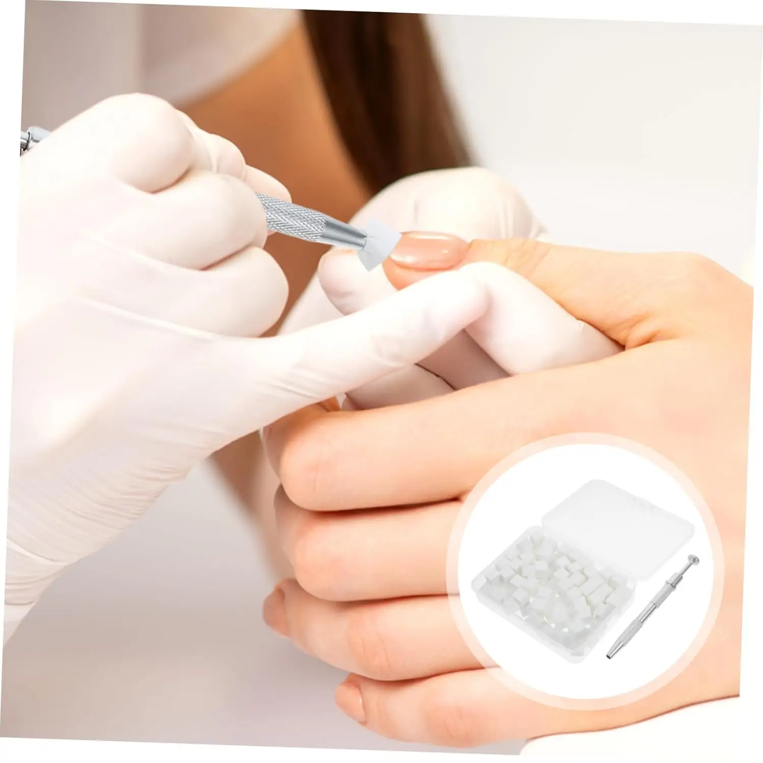 100 pçs gradiente esponja escova arte do prego conjunto de esponja para diy arte do prego gel polonês escova glitter pó manicure acessório