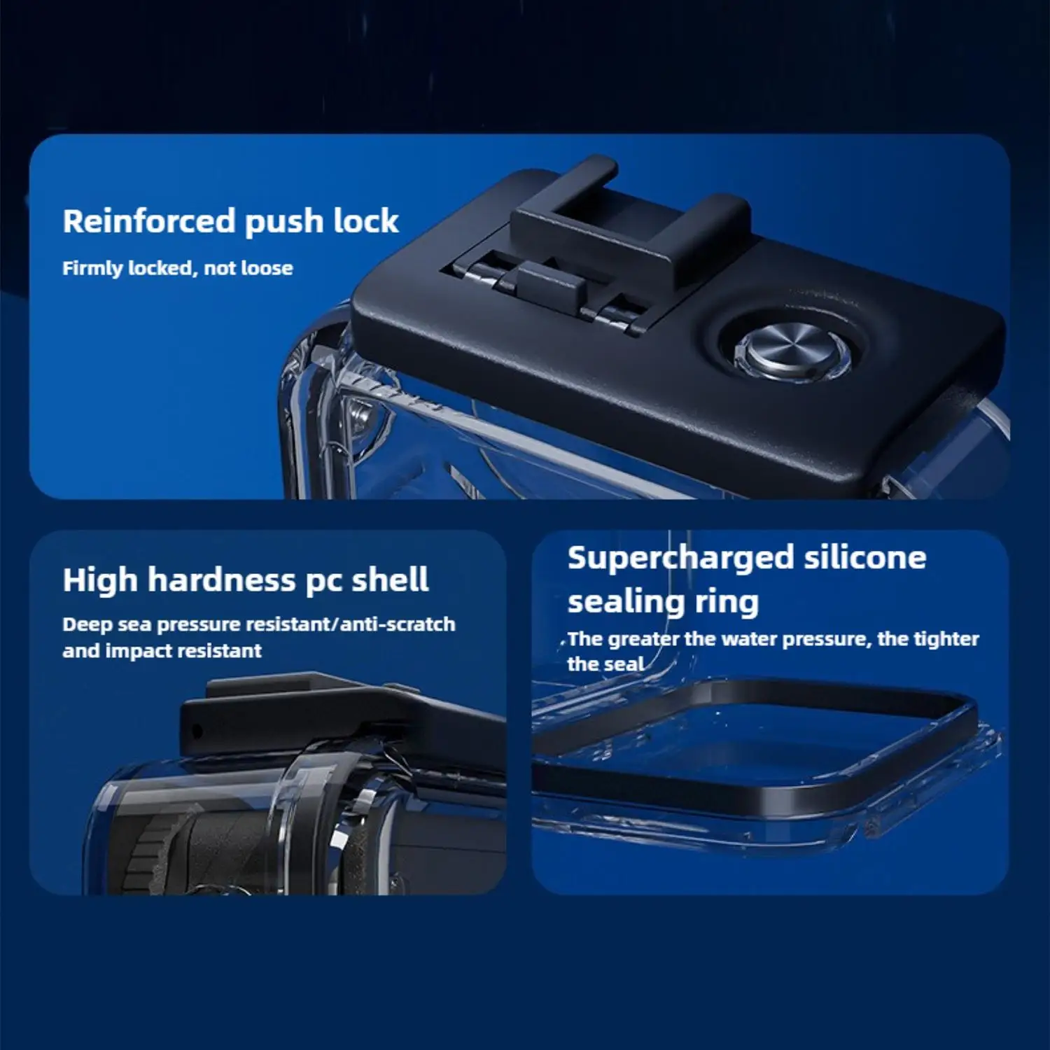DJI Osmo Action 6 카메라용 방수 하우징 케이스 70미터 수중 다이빙 쉘 커버