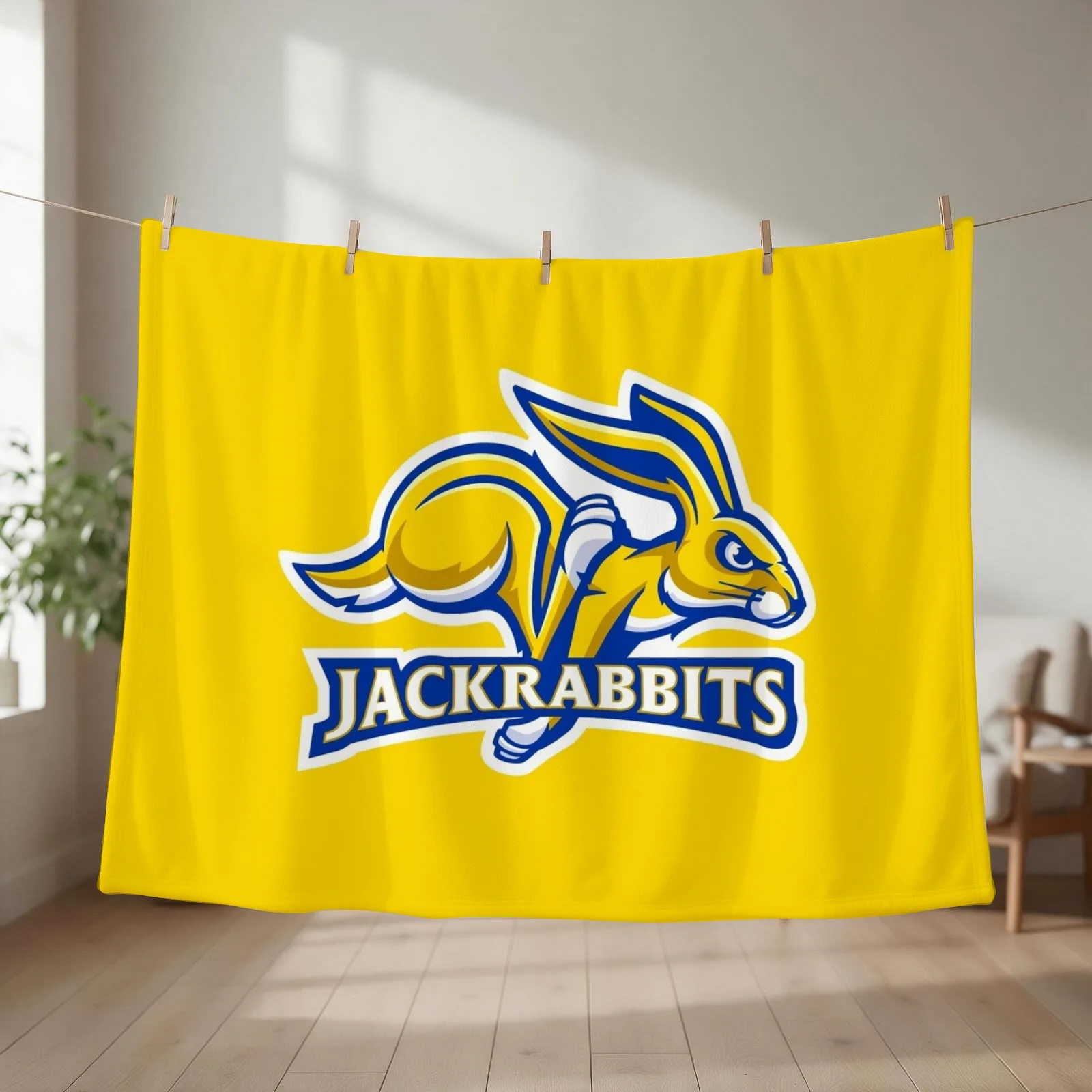 the Jackrabbits-South Dakota State-icon Throw Blanket Heavy Tourist Cute Shaggy Blankets