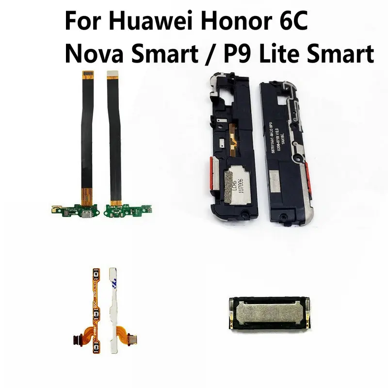 

Loud Speaker Buzzer Charging port Board MainBoard Volume Flex Cable Replacement For Huawei Honor 6C / Nova Smart /P9 lite smart