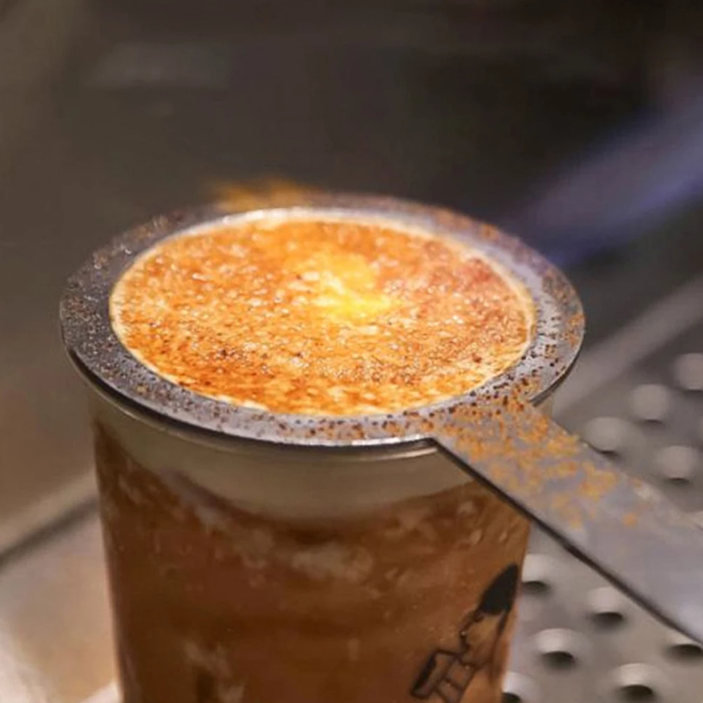 

5 Pcs Caramel Steel Washer 90mm Flat Ring Gasket Milk Tea Roasted Cover Cup Rim Protector Stainless Steel Baking Kitchen Bar