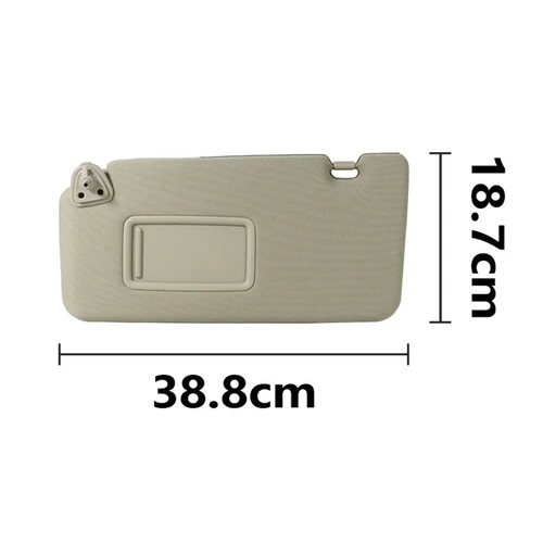 Imagen 2 del producto Para Renault Koleos 2009 2010 2011 2012-2016 nuevo parasol interior delantero de coche visera solar con espejo de maquillaje sin luz