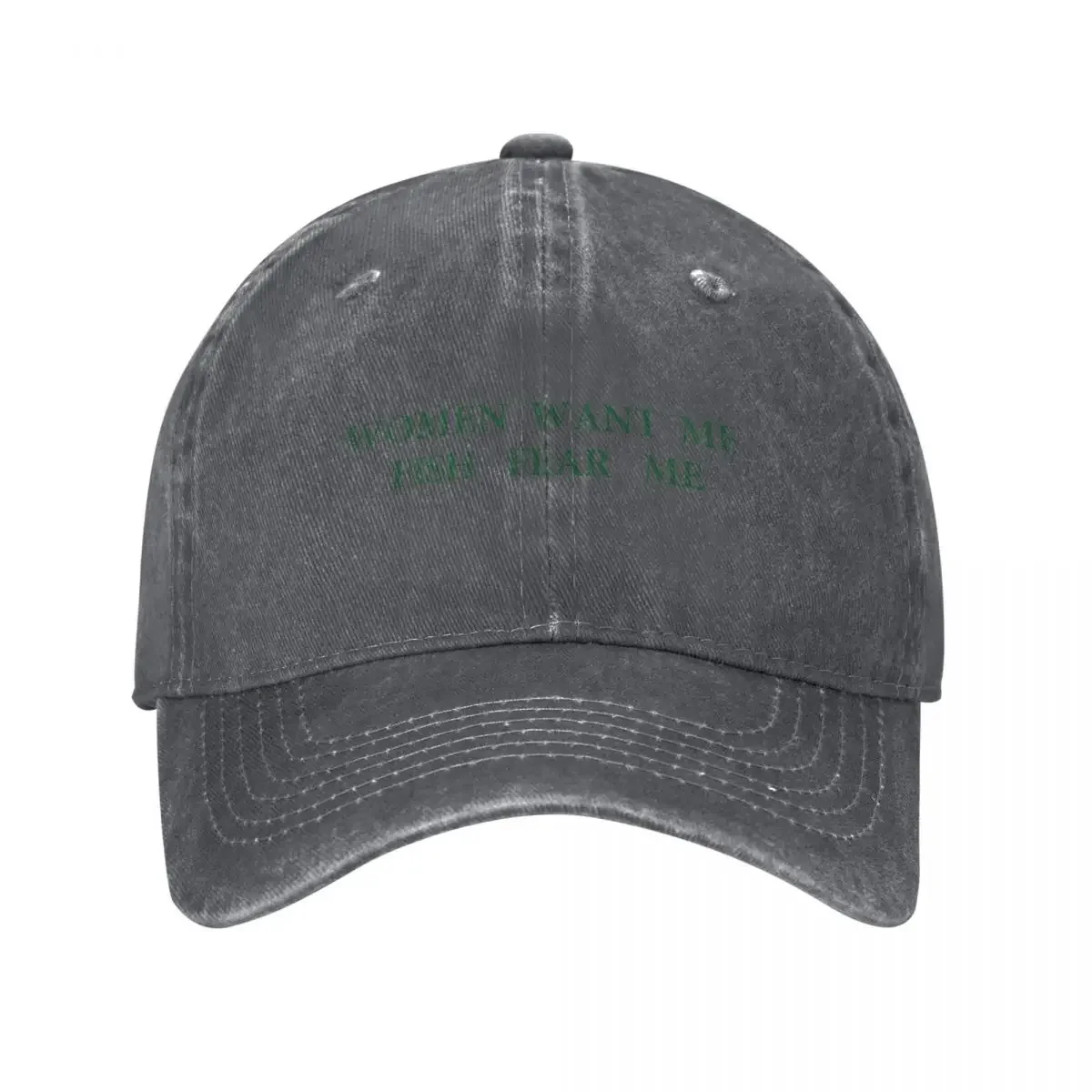 

WOMEN WANT ME FISH FEAR ME Baseball Cap Golf Hat Man Trucker Hat Streetwear western Hat Woman Men's