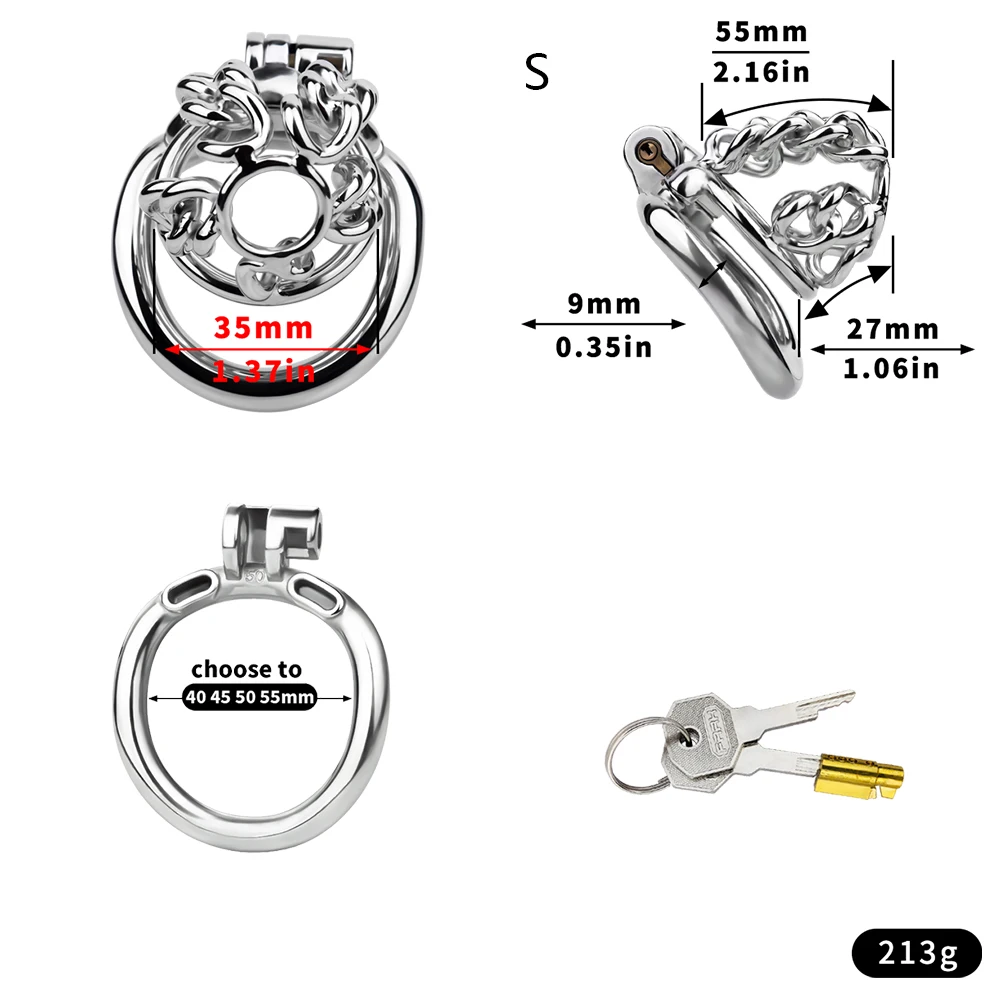 FRKO BDSM Male Chastity Cage Chastity Belt Device Lockcock Cage 정조대 Penis Restraints Lock Anti-Escape Training Sex Toys For Men 3