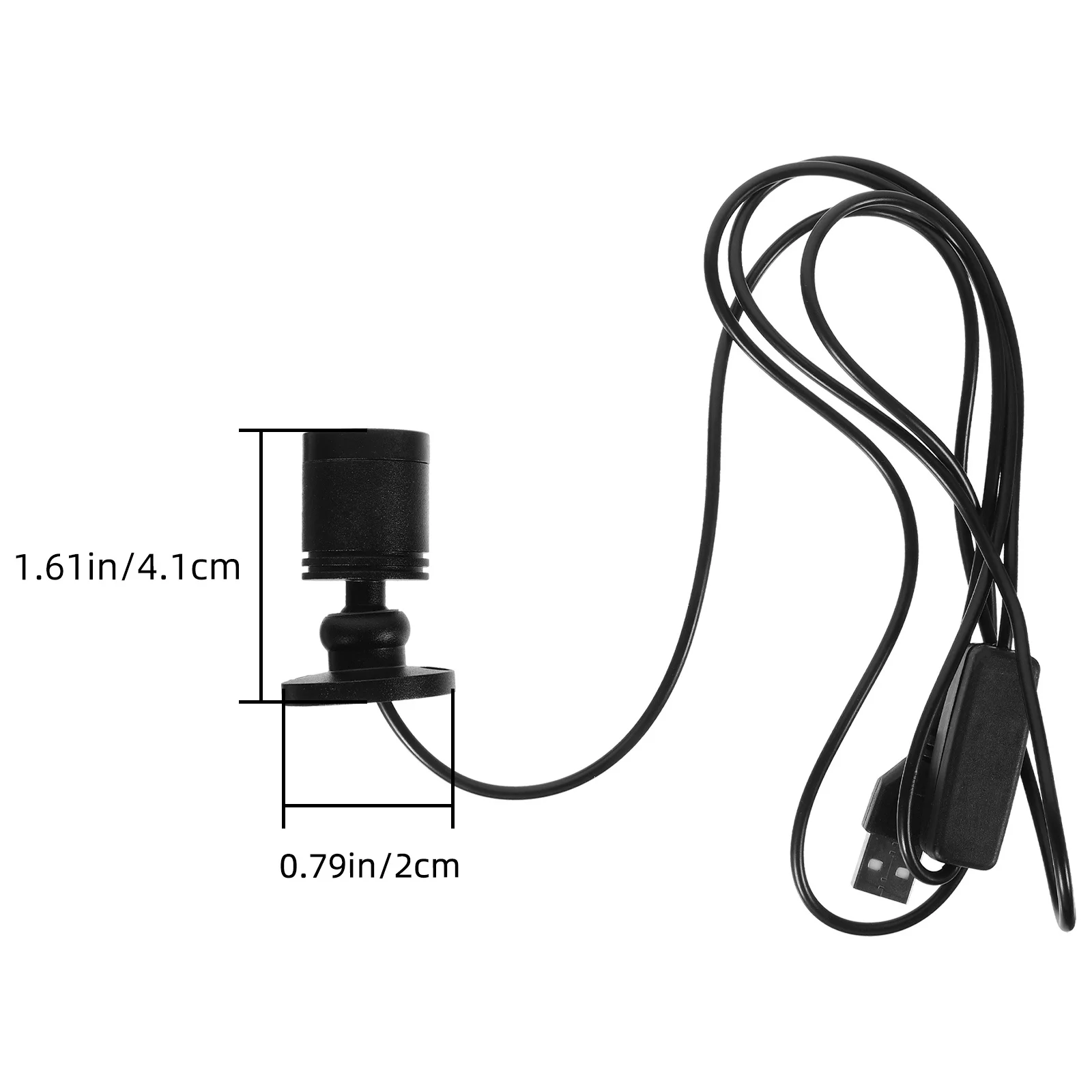 USB Small Spotlight LED Cabinet Light with Standing Base Ideal for Jewelry Display Case Compact Bright Lighting for Home Decor