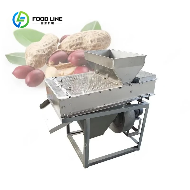 Customized Commercial Peanut Shell Remover Automatic Peanut Huller Stainless Steel Shelling Machine Kernel Separator