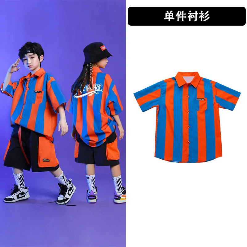 Kids Ballroom Dancing Clothes Jazz Dancewear Hip Hop Costumes for Girls Boys Party Stage Outfit Street Dance Wear T Shirt Shorts