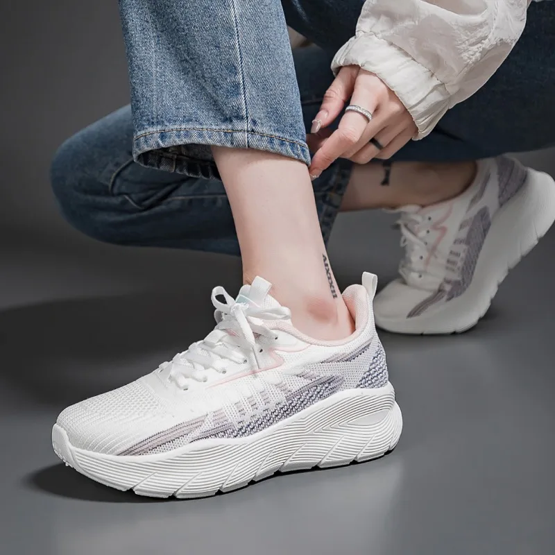 2024 Sneakers Women Sports Shoes Fashion Lightweight Gym Casual Running Shoes Summer Breathable Walking Athletic Female Footwear