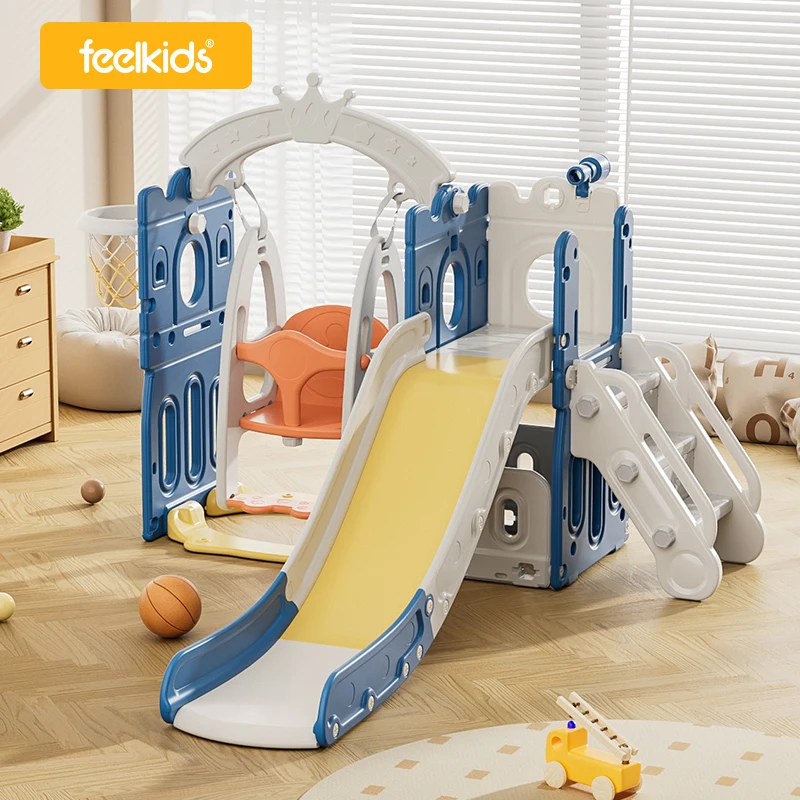 

Children Indoor Playground Kids Slides Baby Home Playhouse Playroom Toys Plastic Slides Kids Swing and Slide