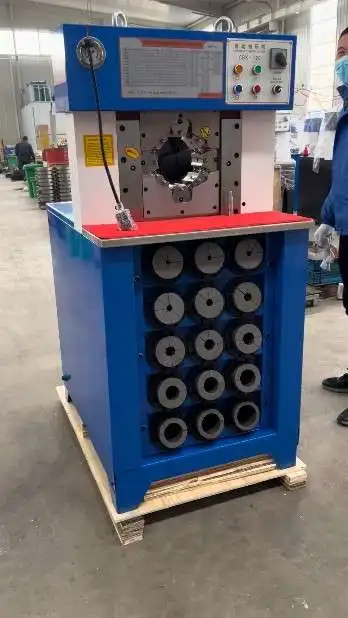 Bearing Driven Ultra-thin Hydraulic Hose Crimping Machine, 220V/380V Hose Locking Machine for Construction and Mining Machinery