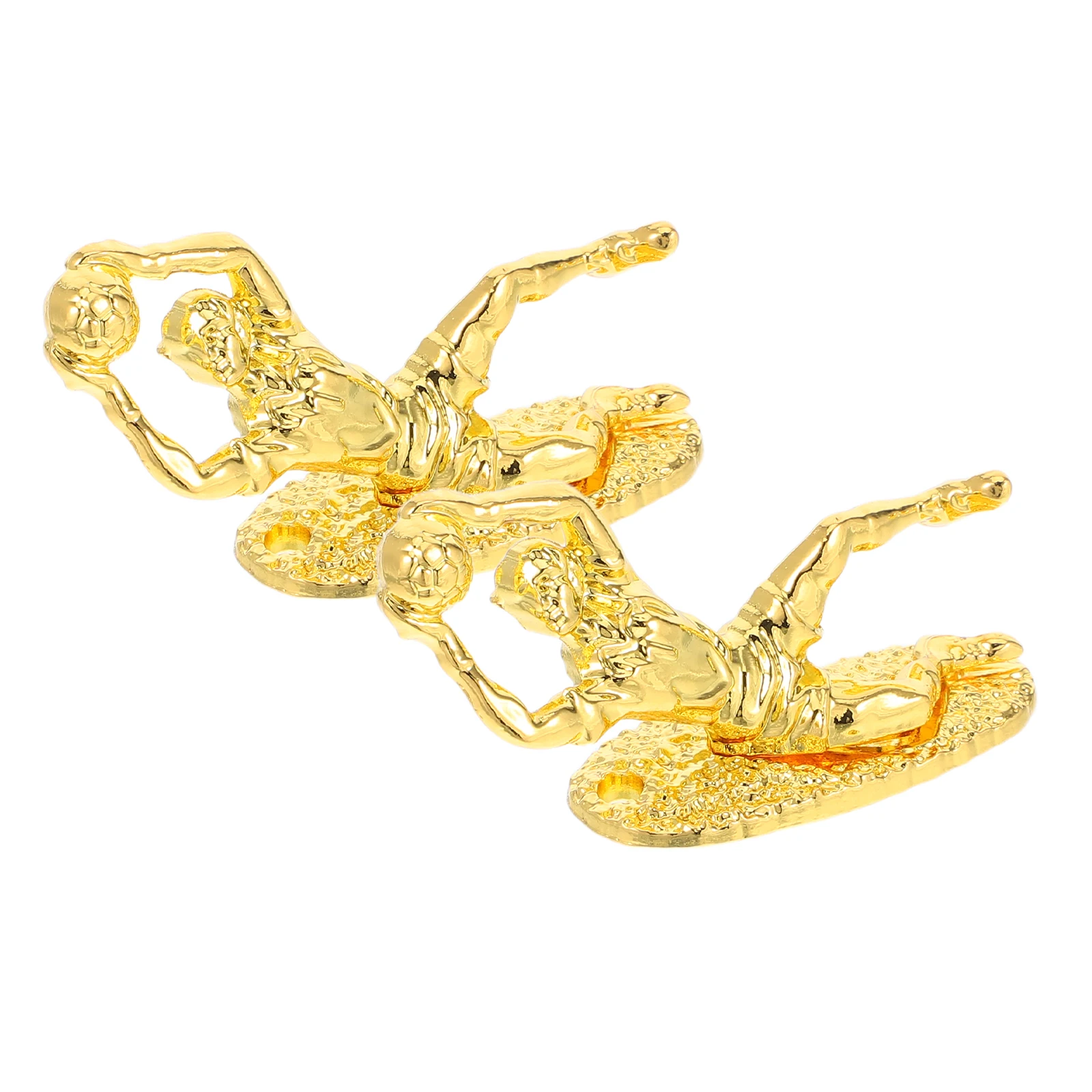 

2 шт. Award Trophy Золотой металлический вратарский трофей Коллекционное настольное украшение для спортивных турниров соревнований