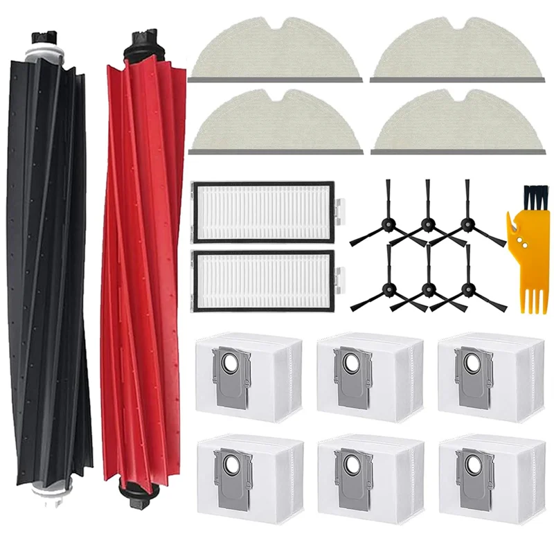 

ABBY-Main Brush,Side Brush,Filter,Dust Bag Replacement Accessories For Roborock Q8 Max Q8 Max+ Q5 Pro Q5 Pro+ Vacuum