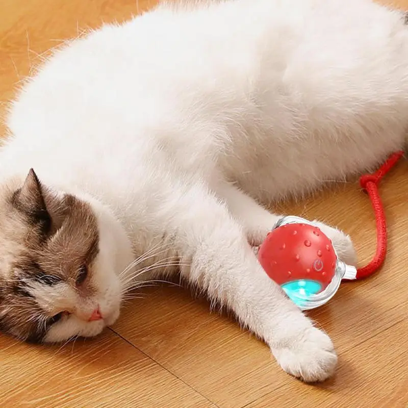 Smart Ball Cat Toy Smart Cat Teaser Ball With 3 Modes USB Rechargeable Electric Cat Ball Kitten Toys Cat Toys For Bored Indoor