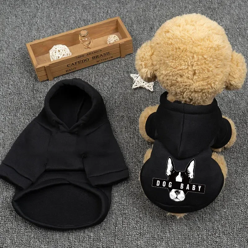 Autumn and winter dog clothing pet hooded sweater with plush two legged pet clothing small and medium-sized dog pet supplies