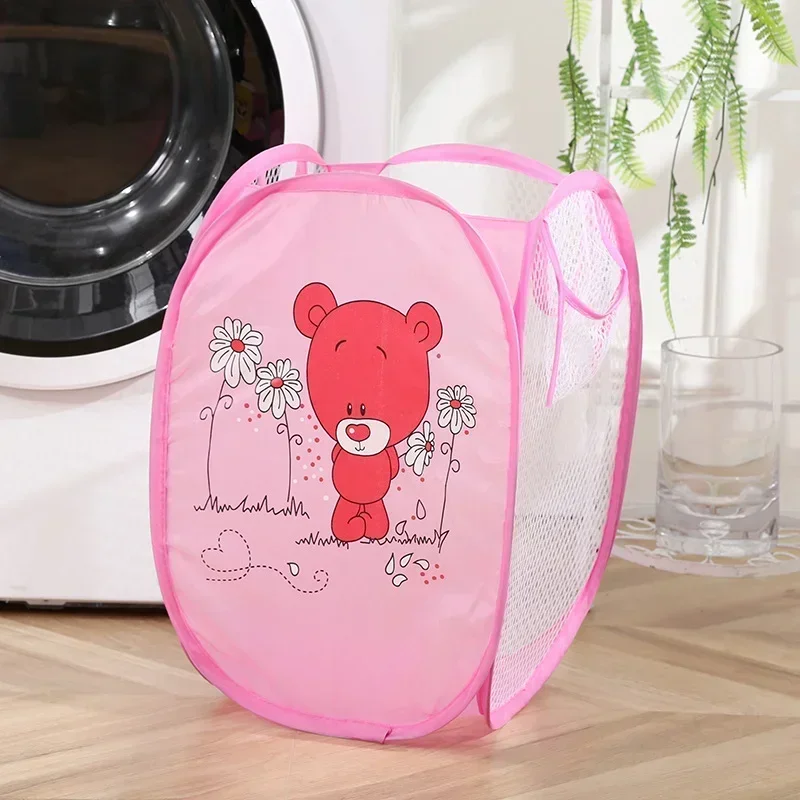 Cartoon Sorting Basket Folding Dirty Clothes Storage Basket Laundry Basket Children Kids Toys Sundries Storage Home Storage