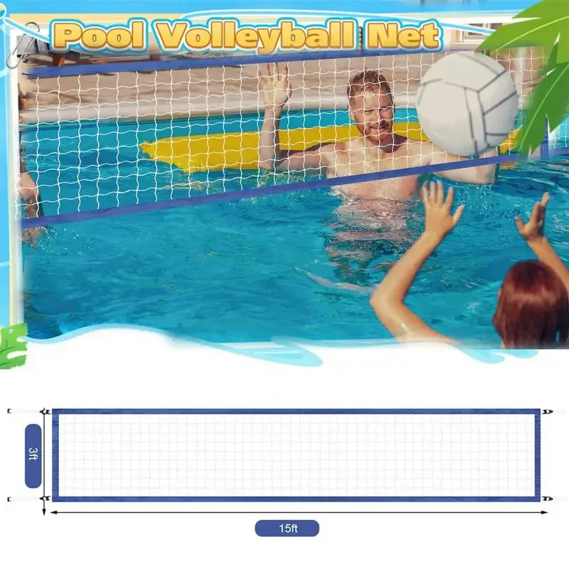 

Pool Volleyball Replacement Net Nylon Portable Volleyball Net Replacement Sports Accessories Professional Swimming Pool Supplies