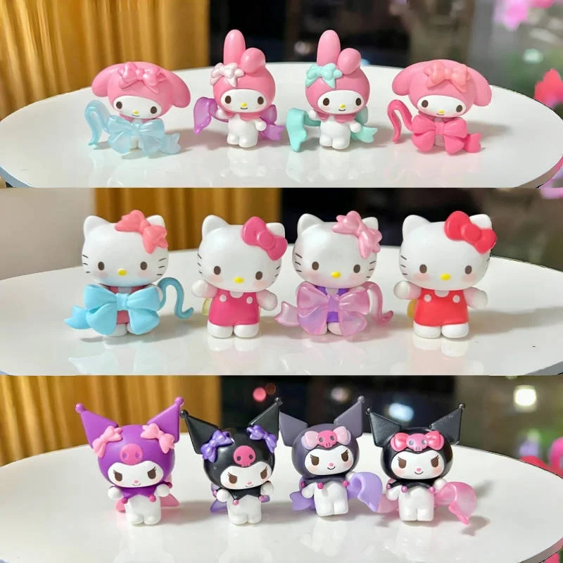 الأصلي سانريو الحب Bowknot سلسلة حقيبة أعمى لعبة العصرية الإناث هدية عرض الشكل تحصيل أرقام صندوق أعمى صغير لطيف