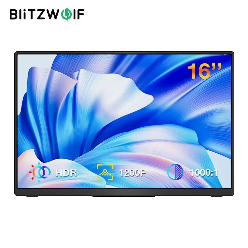 

BlitzWolf BW-PCM9 16 "FHD 1920X120 0P Type C портативный компьютер, ЖК-монитор, игровой экран для смартфонов, планшетов, ноутбуков, игр