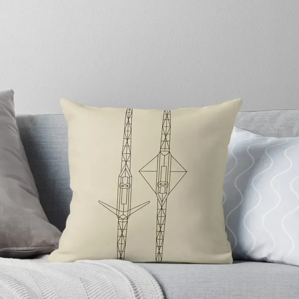 

Two Single Scull Rowing boats 2 Throw Pillow Marble Cushion Cover Luxury Room Decorative Cushions bed pillows pillow