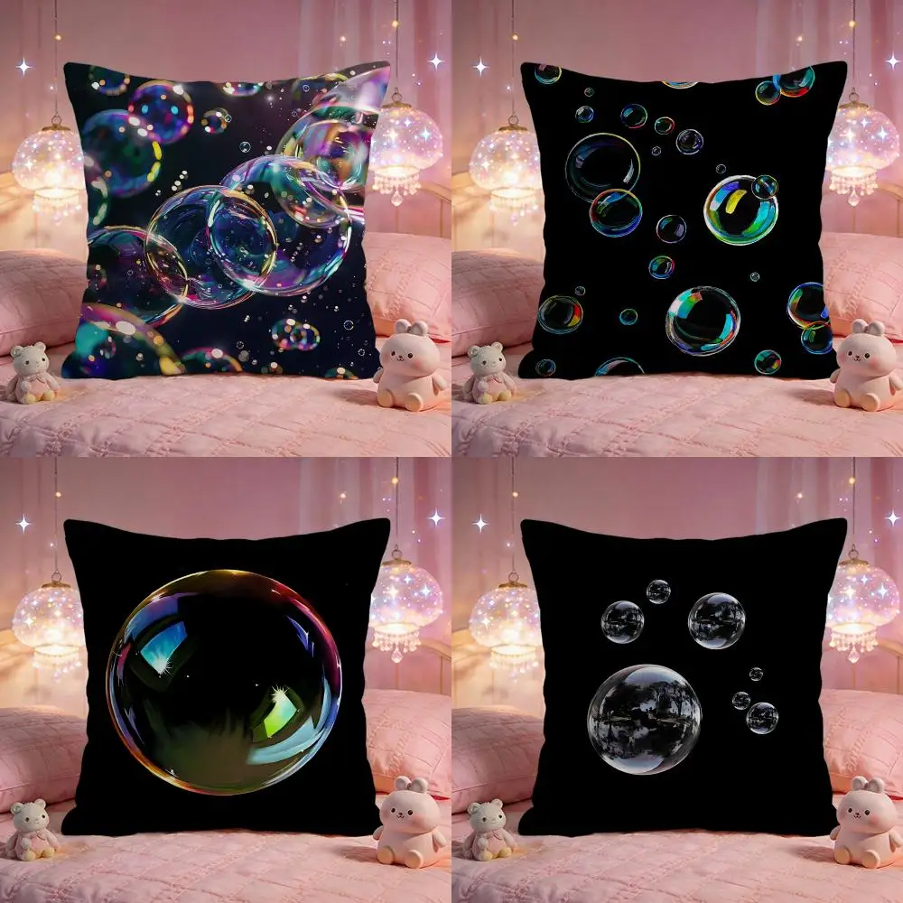 Dreamy Bubble Cushion Cover Premium Comfort Reversible Pillow Cove -Two in One Design for Any Room & Car Interior