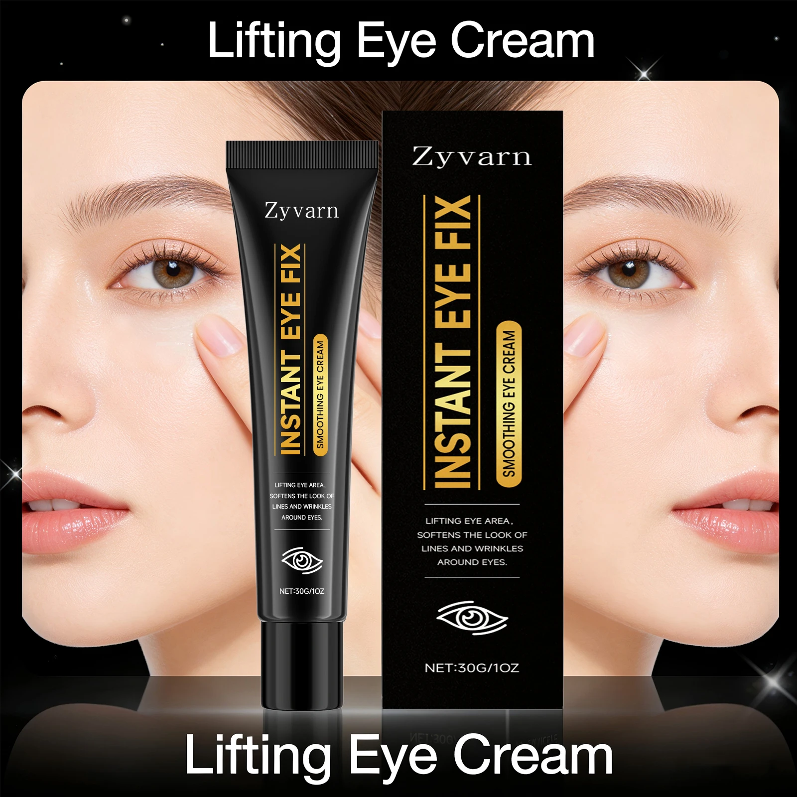 

Hyaluronic Acid Eye Cream Fade Eye Fine Lines Remove Dark Circles Eye Bags Brighten Anti Puffiness Firming Smoothing Eye Cream