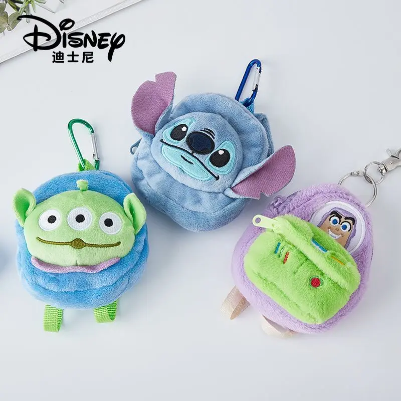 Disney Buzz Lightyear Colgante de Peluche Toy Story, Merchandising de Anime, Muñeco de Peluche de Dibujos Animados, Llavero, Decoración para Mochila, Monedero Infantil
