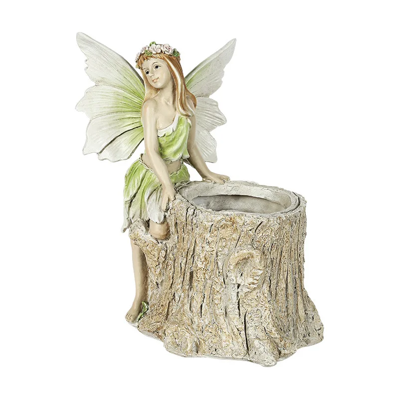 CX rural gardening decorative crafts, creative flower tank home decoration resin statue ornament