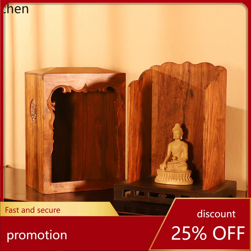 CZ Solid Wood Buddha Shrine Worship Table Living Room Guanyin Bodhisattva Household Small Incense Table