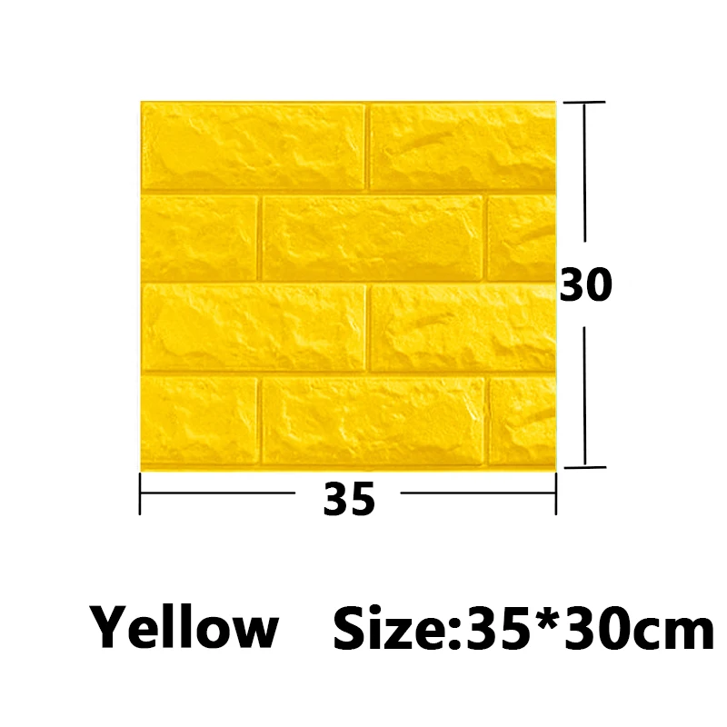 5-30 Stuks 35 Cm * 30 Cm Diy Zelfklevende 3D Muurstickers Voor Slaapkamer Waterdicht home Decor Achtergrond Schuim Baksteen Behang