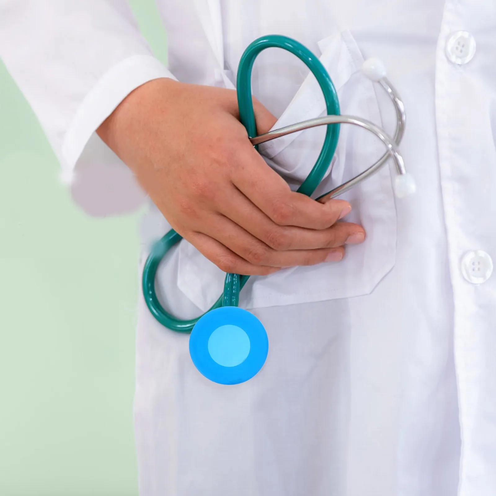 

16 pcs Stethoscope Cover Silicone Disposable Head Cover For Medical Teaching Equipment Stethoscope Accessories Parts